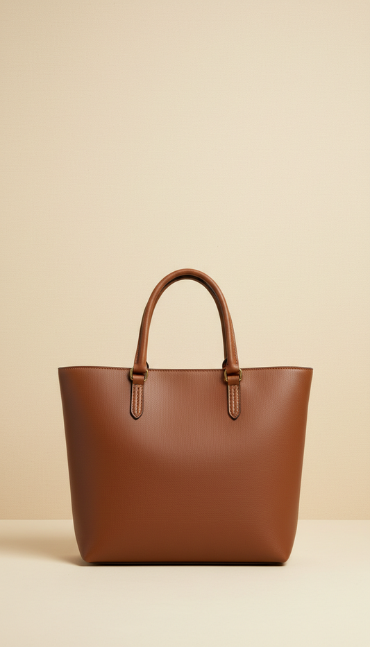 Vegan Leather Tote With Key Loop